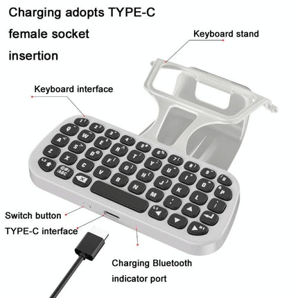 Wireless Bluetooth Gamepad With Headphone Jack For Ps5 - White-1915196818136895491