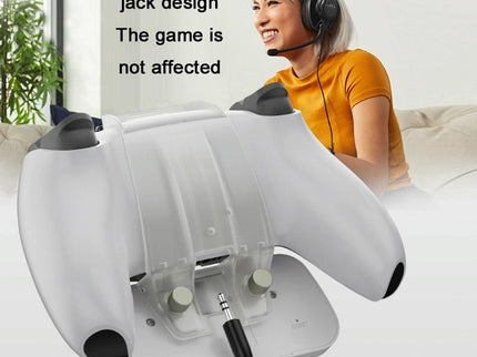 Wireless Bluetooth Gamepad With Headphone Jack For Ps5 - White-1915196818136895493
