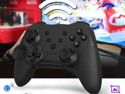 Wireless Bluetooth Game Console Handle For Nintendo Switch With Vibrating Gyroscope - Black-1915196913448259587