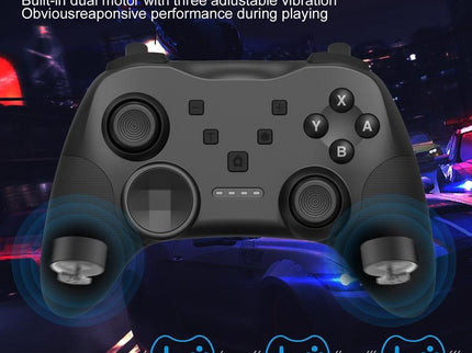 Wireless Bluetooth Game Console Handle For Nintendo Switch With Vibrating Gyroscope - Black-1915196913448259588