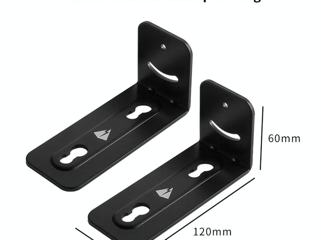 Non-Slip Wall Bracket For Long Strip Speakers - Black-1915196902639538177