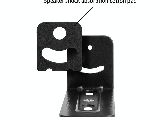 Non-Slip Wall Bracket For Long Strip Speakers - Black-1915196902639538178