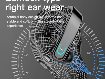 Bluetooth 5.1 Earhook Sport Headphone - Black-1915196828379385861