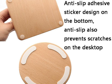 Solid Wood Desktop Headset Display Stand - Elegant Design-1915198101992378372