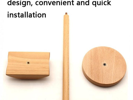 Solid Wood Desktop Headset Display Stand - Elegant Design-1915198101992378373