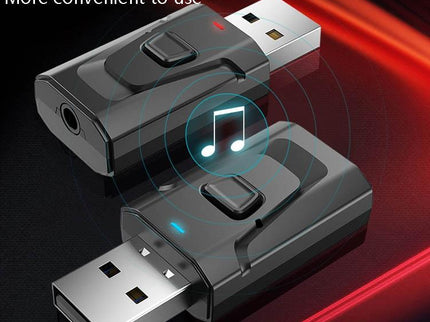 4-In-1 Bluetooth 5.0 Audio Adapter With Usb Transmit / Receive-1915197294102319108