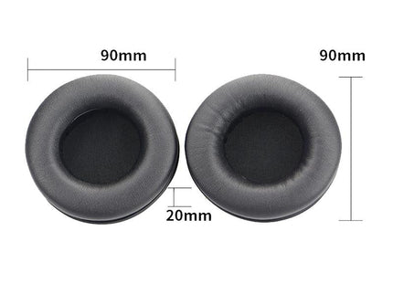 2-Pack Headset Sponge Earmuffs For Razer Kraken 7.1 V1 Pro - Black / Orange-1915198129683173378