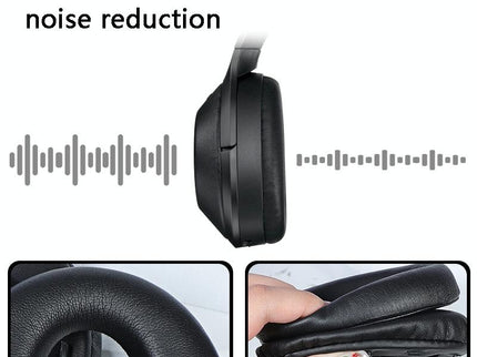 2 Leather Headset Earmuffs For Sony 1000Xm4 With Snap - Champagne-1915198145483116547