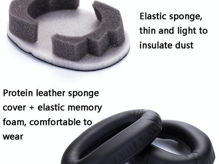 2 Leather Headset Earmuffs For Sony 1000Xm4 With Snap - Champagne-1915198145483116548