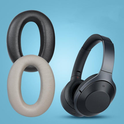 2 Leather Headset Earmuffs For Sony 1000Xm4 - Black Lambskin-1964932294980538373
