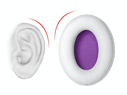 2-Pack Headset Earmuffs For Kingston Hyperx Cloud Ii - White / Rose Red-1915197039365459973