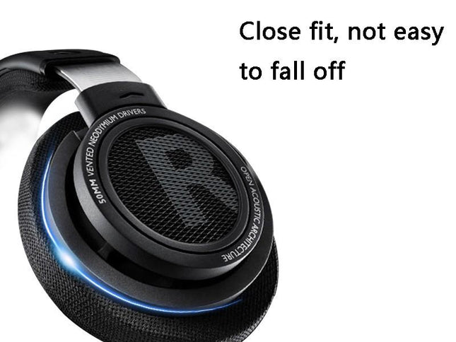 2-Pack Philips Shp9500 Headset Earmuffs - Black Mesh-1915196931198554114