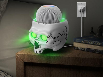 5-Piece Skull Desktop Stand For Apple Home Pod Mini - White-1915197131879223302