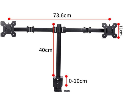 Double Screen Desktop Monitor Stand - Lifting Bracket-1915198130421370882