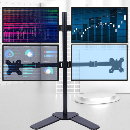 Multi-Screen Desktop Monitor Stand Base - Lifts And Organizes-1964932316652507142