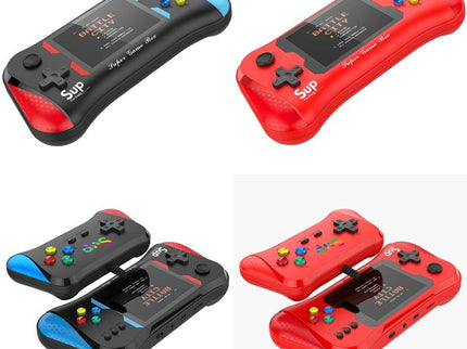 Double-Black Handheld Game Console With 3.5-Inch Screen-1915197974133215233
