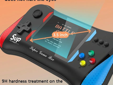 Double-Black Handheld Game Console With 3.5-Inch Screen-1915197974133215236