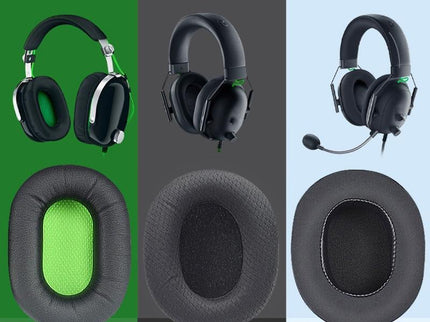 Black Mesh Earpads For Razer Blackshark V2 Usb Sound / Pro Headset - 1 Pair-1922443457511690241