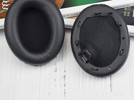 2-Pack Leather Earpads For Sony Wh-1000Xm4 - Black With Buckle-1915198123827924992