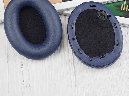 Blue Leather Earpads For Sony Wh-1000Xm4 - Set Of 2-1915197632448434181