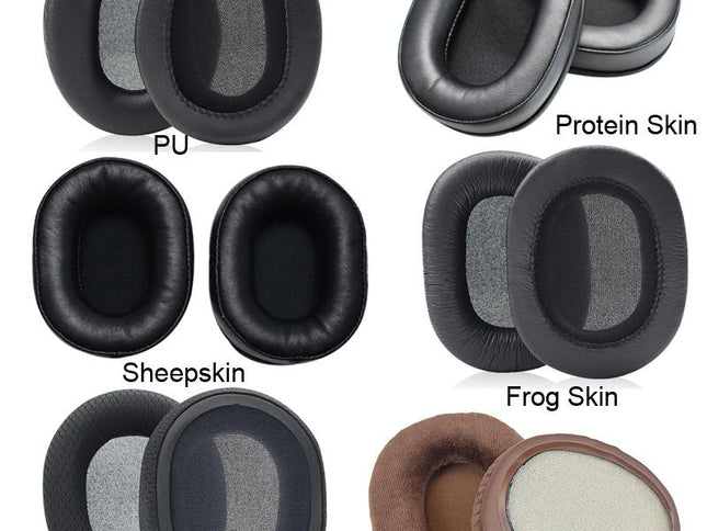 Thick Sheepskin Headset Earmuffs For Audio-Technica Ath-M50X / M30X / M40X / M20X - Brown-1915198367433101313