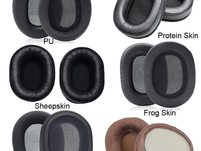 Black Velvet & Pu Headset Earmuffs For Audio-Technica Ath-M50X / M30X / M40X / M20X-1915197860400467969