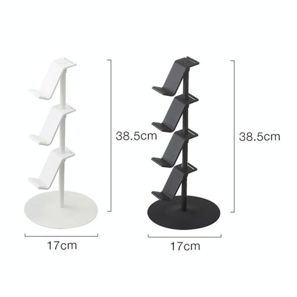 3-Tier Desktop Gamepad And Headphone Storage Rack - White-1915198262067990529