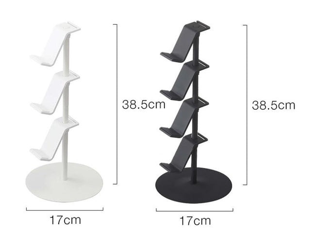 3-Tier Desktop Gamepad And Headphone Storage Rack - Black-1915198091028467713