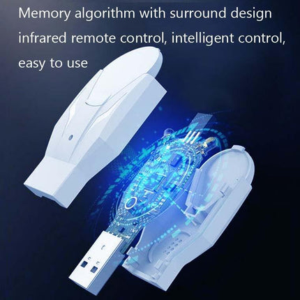 2-Pack Ir18 Infrared Wifi Voice Remote With Night Light - White-1915196861501804548