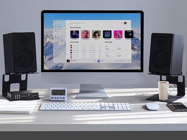 Aluminum Laptop Stand With Cooling Speaker - Portable-1915198320385593345