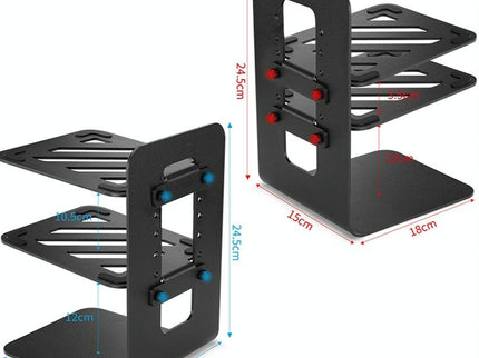Double Layer Portable All-Aluminum Laptop Stand With Cooling Speaker-1915198134091386882