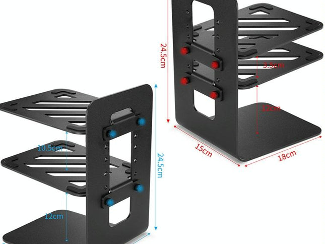 Double Layer Portable All-Aluminum Laptop Stand With Cooling Speaker-1915198134091386882