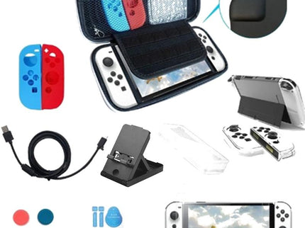 Switch Oled Bundle With Crystal Shell Remote Film And Storage Bag-1915197688891183104