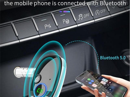 Wireless Car Bluetooth Music Receiver - Black-1915196889184210950