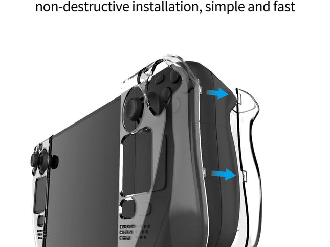 Crystal Hard Shell Case For Game Console - Split Design-1915197282245021698