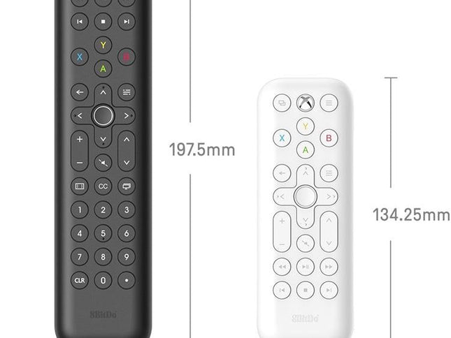 Long Backlit Media Remote For Xbox - Black-1915198345937293314