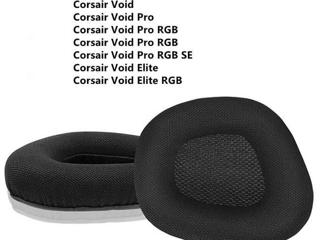 Pair Of Gray Earpads For Corsair Void Pro Elite-1915197806163922946