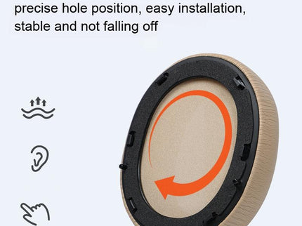 2-Pack Headset Earmuff Covers For Edifier W820Nb - Khaki-1915198135710388228