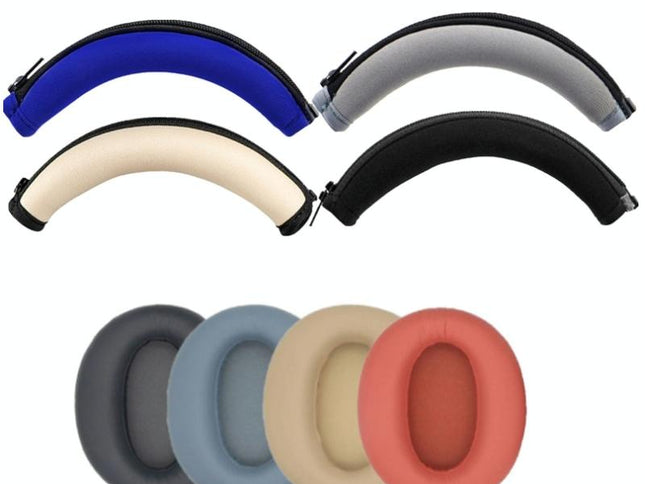 2-Pack Headset Earmuff Covers For Edifier W820Nb - Blue Headband-1915197177307729921