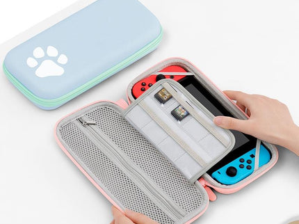Switch Console Storage Bag With Cat Paw Design-1915198103602991105