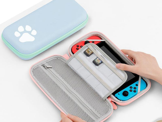 Switch Console Storage Bag With Cat Paw Design-1915198103602991105