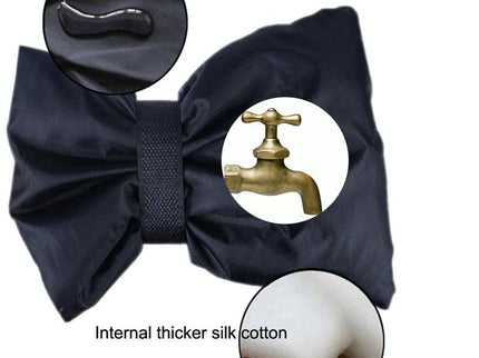 Outdoor Faucet Frost Protection Cover - Oxford Cloth Hook And Loop Fastener Black-1915196823031648258