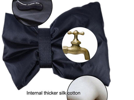 Outdoor Faucet Frost Cover - Oxford Cloth Rope Model Black-1915196972764106754