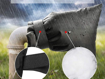 Outdoor Faucet Frost Cover - Oxford Cloth Rope Model Black-1915196972764106756
