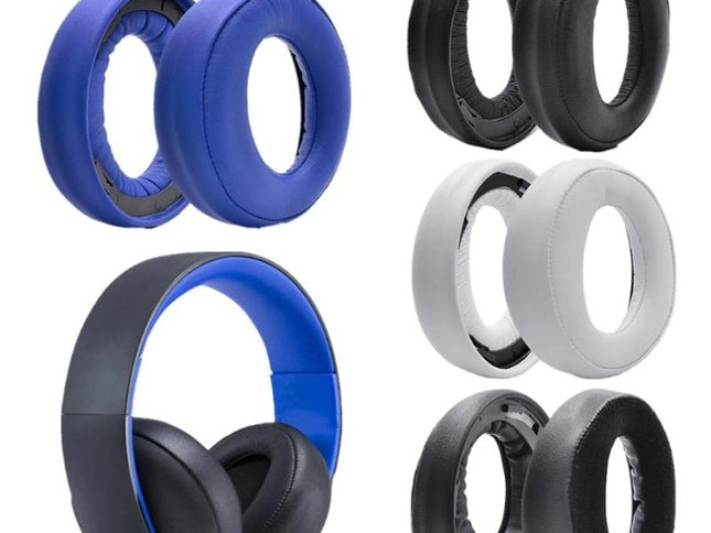 2-Pack Headphone Sponge Covers For Sony Ps3 / Ps4 7.1 Gold - Blue-1915197951521722369
