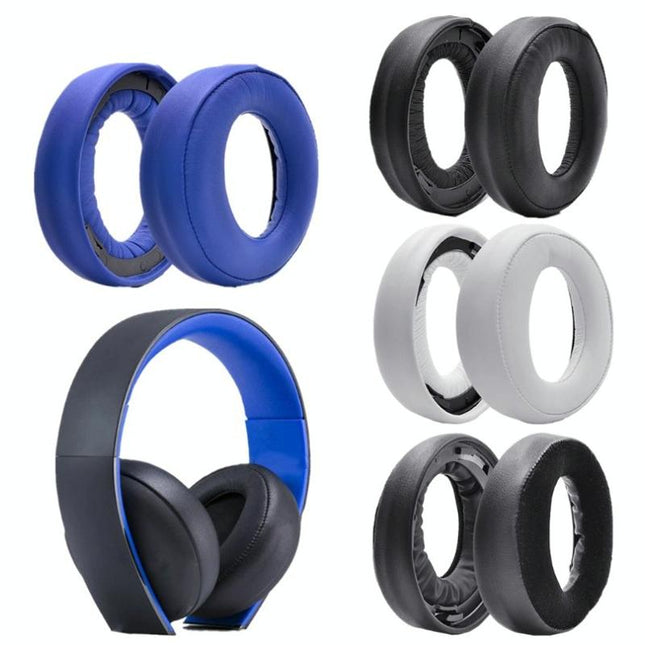 2-Pack Headphone Sponge Covers For Sony Ps3 / Ps4 7.1 Gold - Blue-1915197951521722369