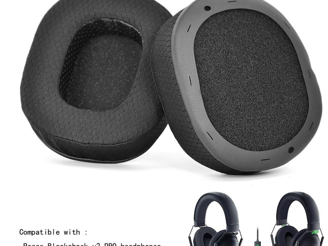 2-Pack Razer Blackshark V2 / V2 Pro Ear Pads - Football Net Sponge Cover-1915197693299396610