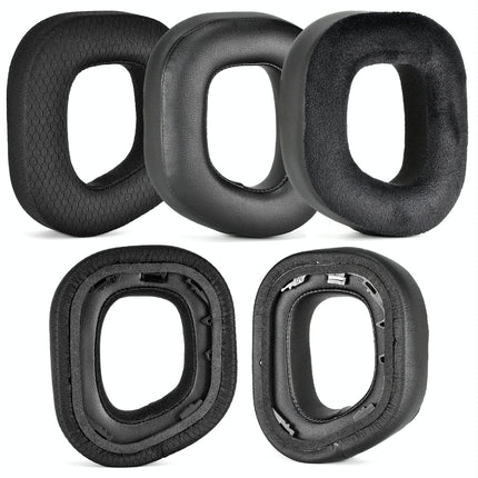 Pair Of Plush Earmuffs For Corsair Hs80 Rgb Headphones - Leather & Velvet-1915198089271054337