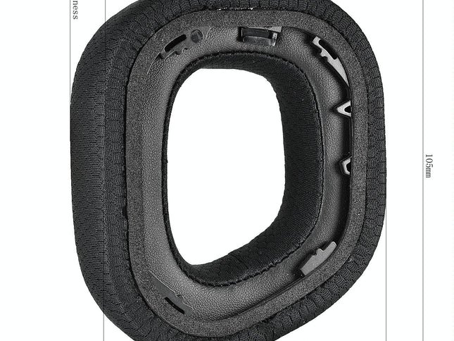 Pair Of Plush Earmuffs For Corsair Hs80 Rgb Headphones - Leather & Velvet-1915198089271054338