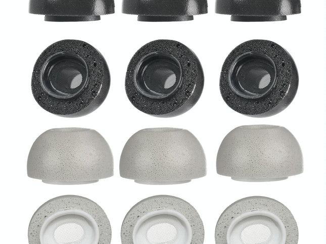 2-Pack Memory Foam Ear Tips For Tws Airpods Pro - Black Large-1915198291813994497